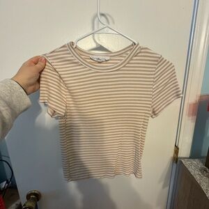 Sage + Stone Striped Top